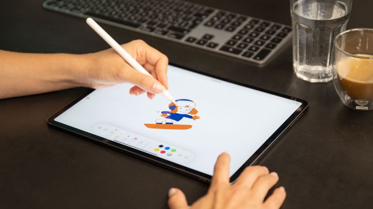 Illustration wird gezeichnet